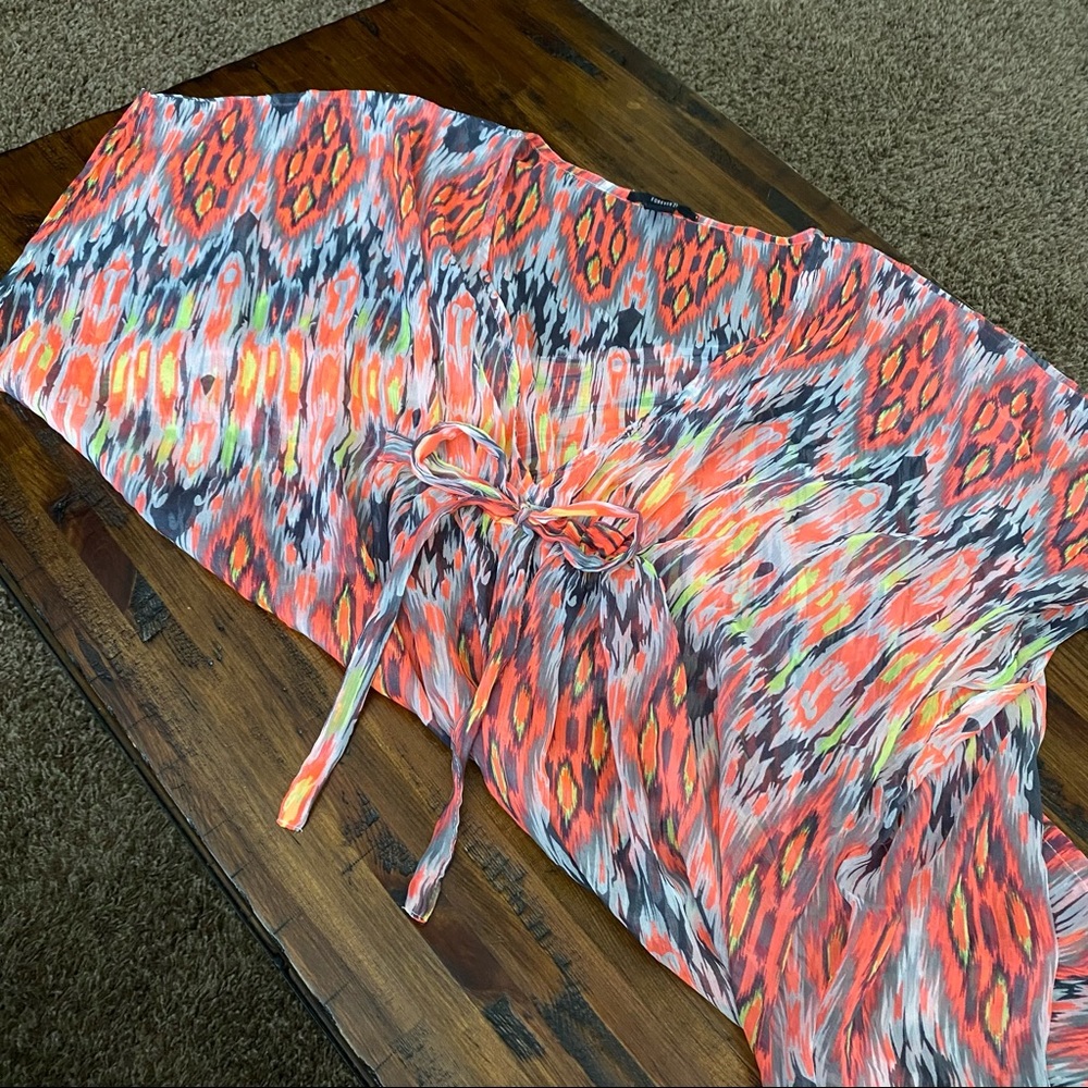 Forever 21 Swimsuit Bikini Coverup 30.5” Long One Size